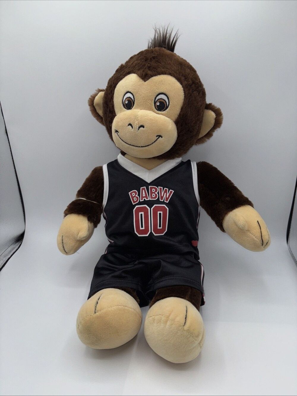 Build A Bear 20" Smiley Monkey-outfit-Stuffed Plush Toy-Brown Girl Boy CLEAN